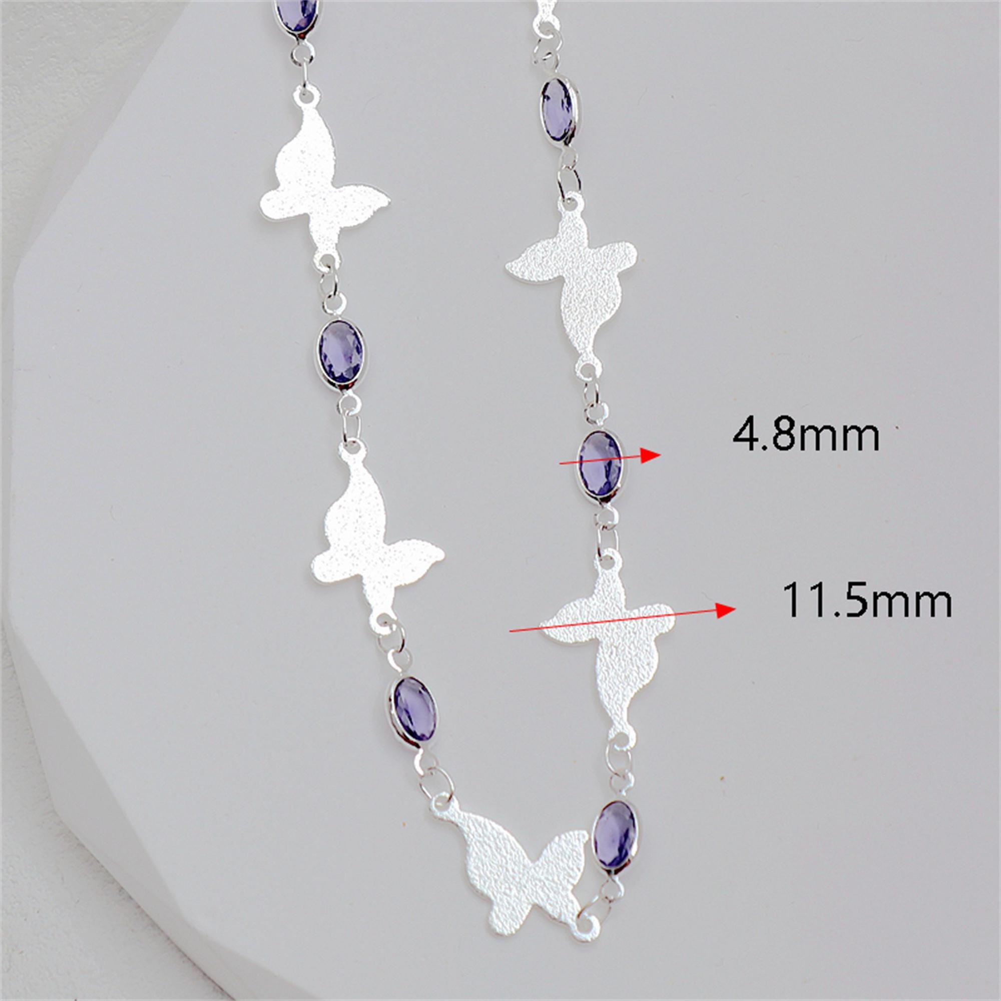 Frosted Chain 14K Gold Plated Frosted Butterfly Chain, Irregular Matte Chain ...