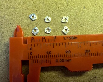 Sterling Silver Irregular Nugget Beads, Tiny Geometric Spacer