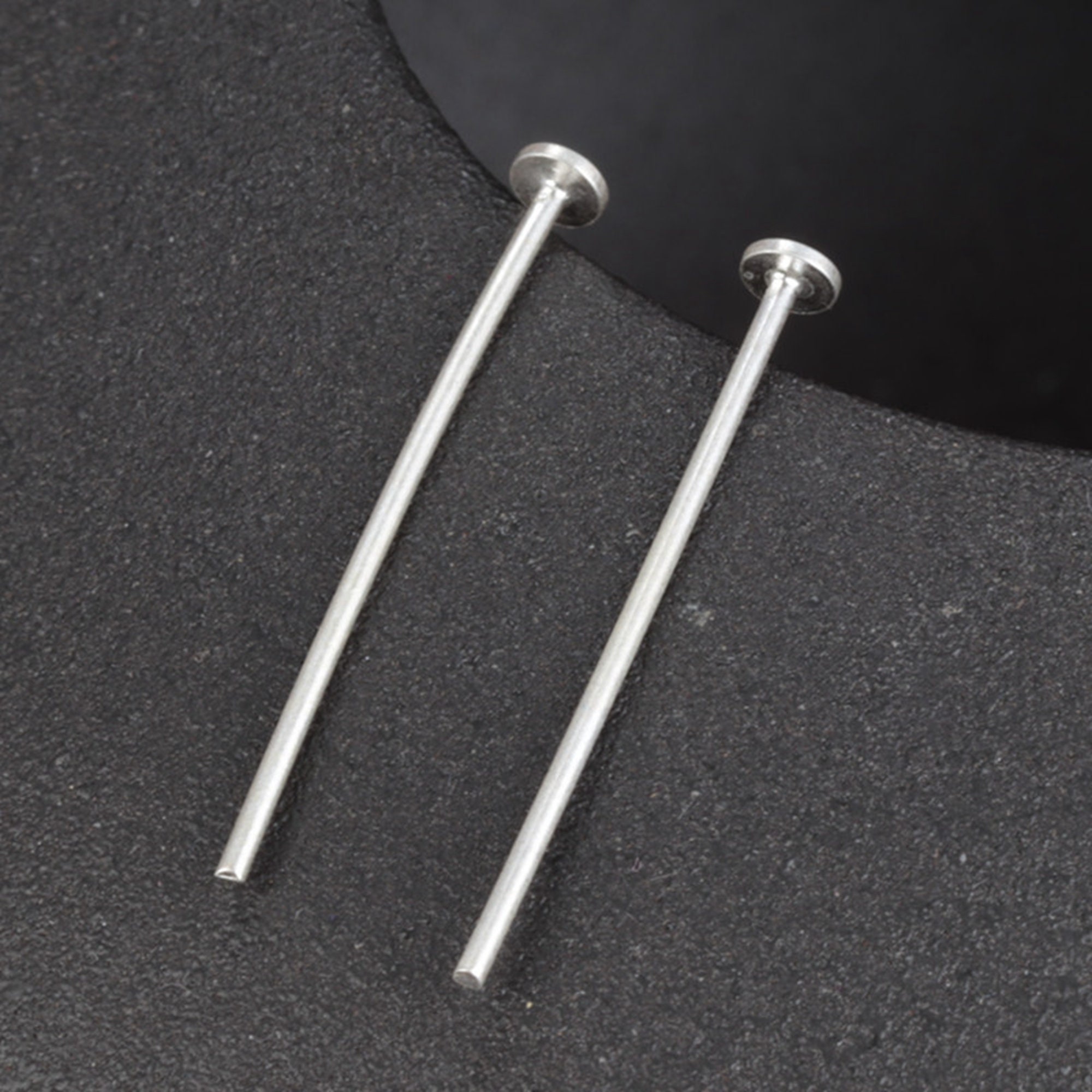 【本日限定価格】Needles PIN-925 SILVER Pipillion 5 Pcs Sterling Silver Loop Head Pins, 1.6'', 18ga Long Pin