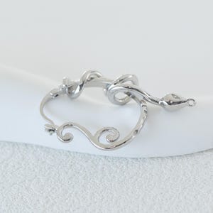 14K Vergoldete Schlange Huggie Hoop Ohrringe
