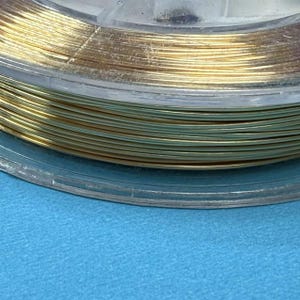 1 roll 14K Gold Plated Wires, Round Wires, Gold Tone Soft Wires, Soft or Half Hard Footage for Jewelry Making
