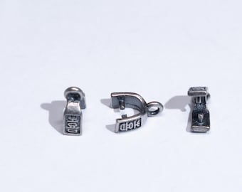 925 Sterling Silver Pinch Bail, Pendant Necklace Jewelry Making
