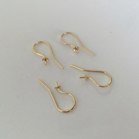 14K Gold Filled Earring Hooks With Cup and Peg for Half Drilled Pearl Beads Gold Filled Earring Hooks for Jewelry Making Ear Wire Hooks Etsy Canada