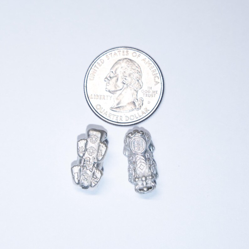 999 fijnzilveren pixiekraal, geluksbedel, armbandkraal (12 mm-18 mm) afbeelding 13