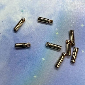 14K Gold Plated Cord End Cap, Cord Ends, Cord Caps, Bracelet Leather Cord End Caps, Cord Stopper, Cord Lock Thick 2mm 2.5mm 3mm 3.5mm