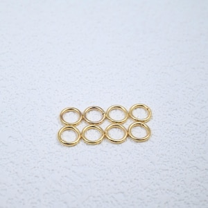 Argolas abertas de aço inoxidável, anel redondo aberto banhado a ouro, laço pequeno, conector de corrente fina, 2 mm 2,5 mm 3 mm 3,5 mm 4 mm 5 mm 6 mm 7 mm 8 mm 10 mm