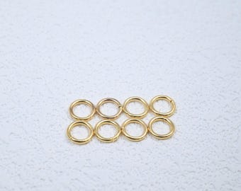 Stainless Steel Open Jump Rings, Gold Plated Open Round Ring , Tiny Loop, Thin Chains Connector,2mm 2.5mm 3mm 3.5mm 4mm 5mm 6mm 7mm 8mm 10mm