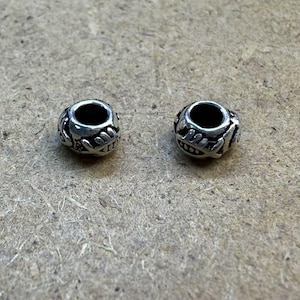 Sterling Silver Round Fish Bead, Spacer Beads, 925 Silver Sea Fish Spacer Bead, Large Hole Bracelet Bead, Necklace Bead, Animals Spacer Bead