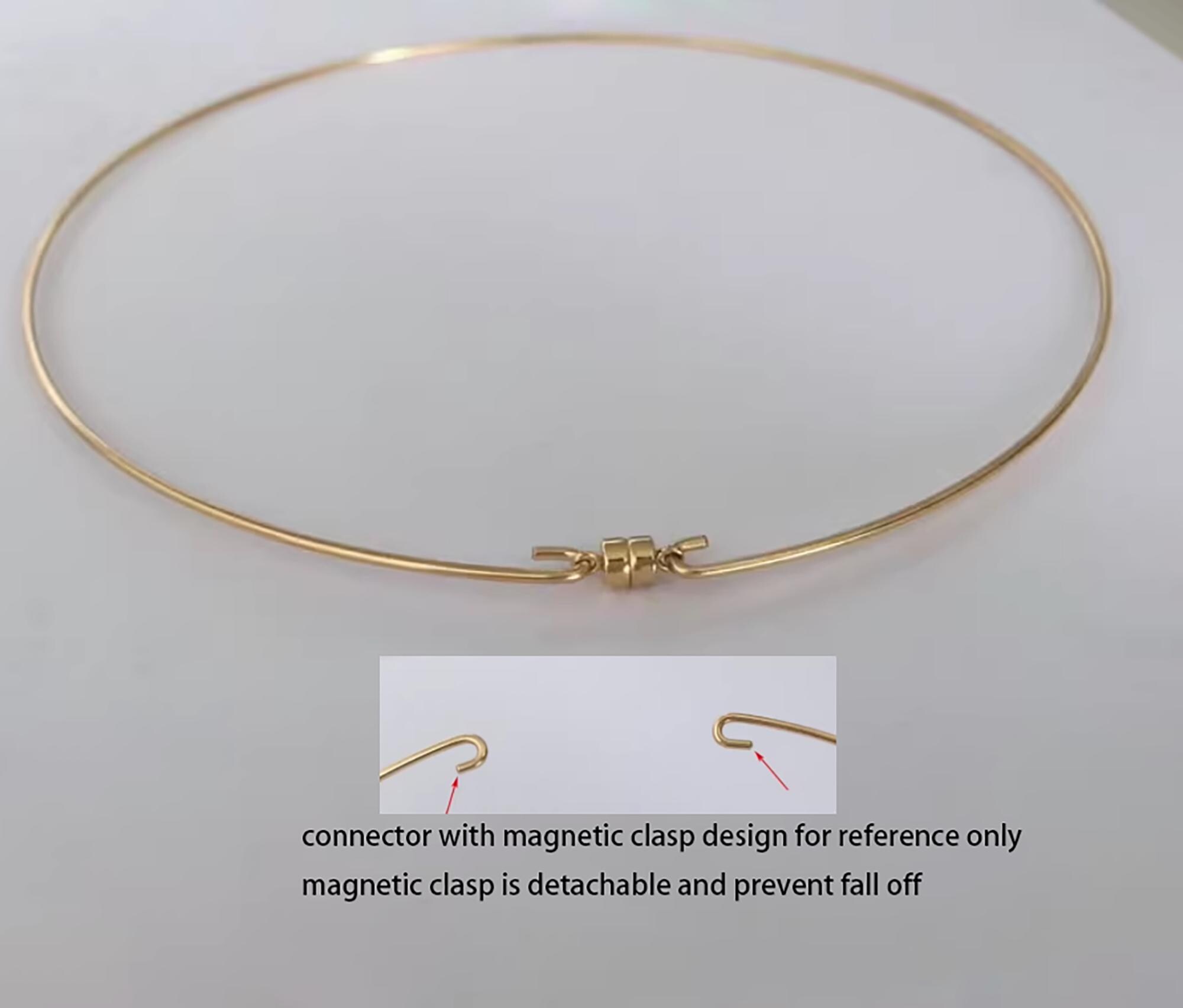 14K Gold Filled Necklace Wire Choker, 16 Inch - Etsy