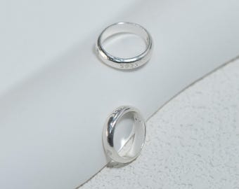 Sterling Silver Bead Frames, 925 Silver Circle Ring Spacers for 4.5-10.5mm Beaded Bracelet Necklaces