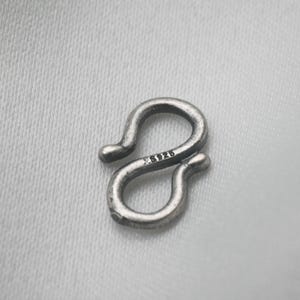 Sterling Silver S Hook Clasp, Bracelet Necklace Connector