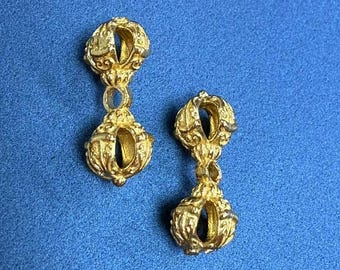 Gold Plated Sterling Silver Vajra Dorje Bead, Tibetan Buddhist Charm