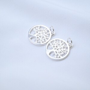 Sterling Silber Baum des Lebens Charm Anhänger, Wunschbaum Schmuck