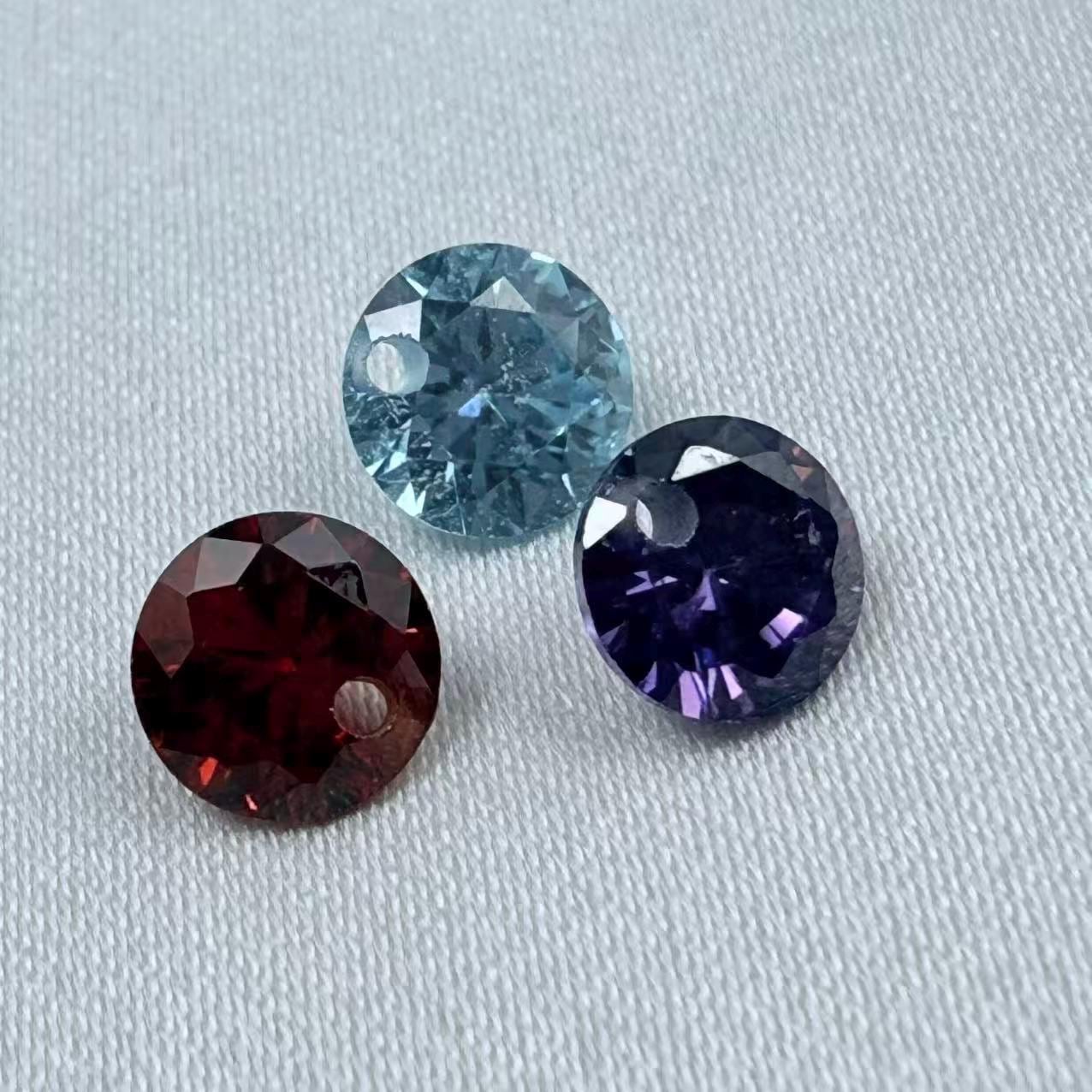 JK08458-Pinceaux à sourcils en cristal arc-en-ciel,applicateur de