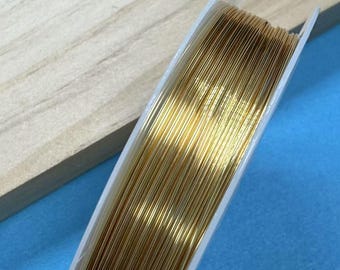 14k Gold Plated Copper Craft Wire, Jewelry Making Wire (0.3-0.5mm)