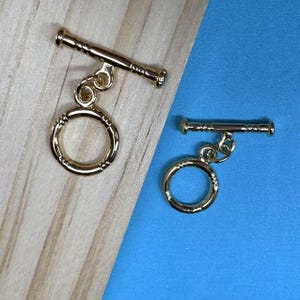 14K Gold Plated Round Toggle Clasps, Gold Tone Square Toggle Clasp, Bracelet Clasp, Necklace Clasp, Polygon Clasp, Heart Clasp, CZ Clasp