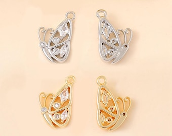Boucle D'oreille Pour Bijoux Beebeecraft 1 Boîte De 5 Breloques En Forme De Soleil Plaqué Or 18 Carats En Verre œil De Chat Pour La Fabrication De Bijoux, Bracelets, Colliers, Boucles D'oreilles