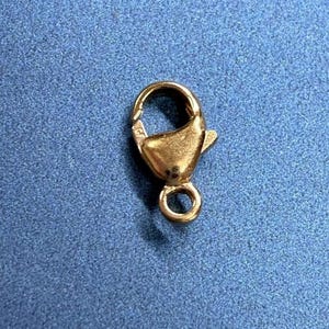 Peut inclure: Fermoir en métal doré avec une fermeture à ressort. Le fermoir est conçu pour être attaché à une chaîne ou un collier.