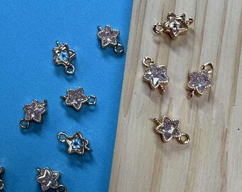 Vergulde bedel zirkonia ster, sieraden maken