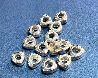 Sterling Silver Triangle Spacer Beads, 3x1mm