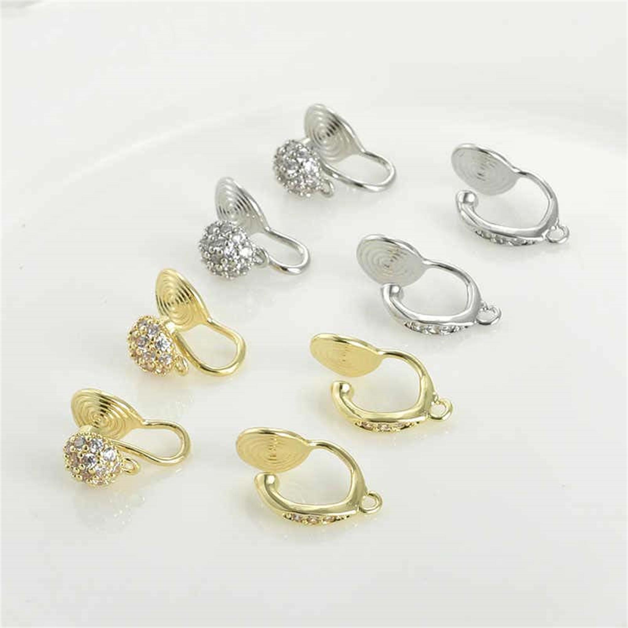 Orecchini A Polsino BENEIGE Per Donna – Placcati Oro 14K – Non Perforanti, Regolabili, Con Zirconia