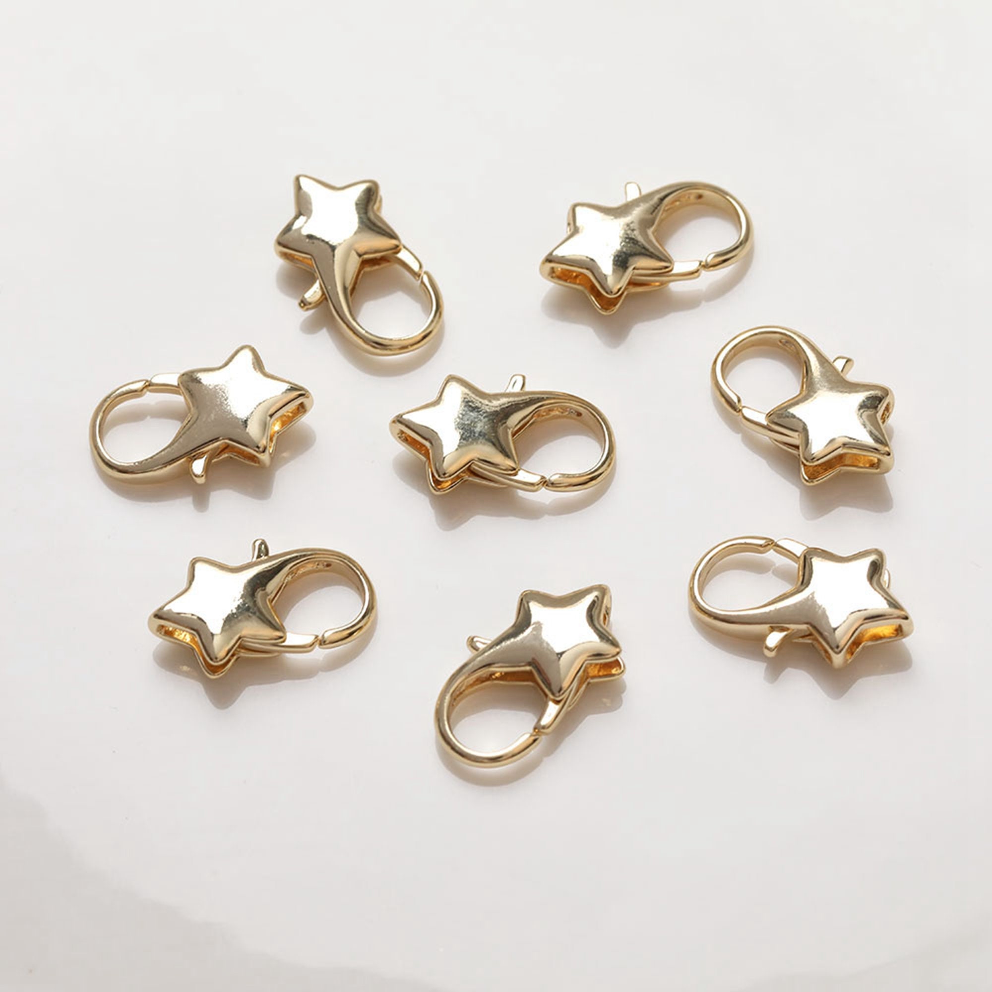 Gold Parrot Clasps Star Clasp Pendant Basic Component Lobster Clasp for  Jewelry Supply K-038