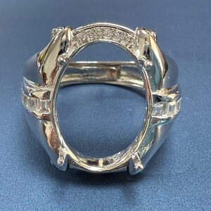 Sterling Silver Oval Ring – .925 Silver, Choose Your Size & Color
