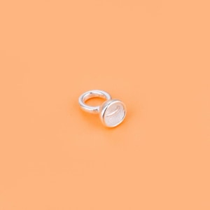 Sterling Silver Cone Beads With Loop, 925 Silver Bead Cap for Tassel, 925 Silver Guru Bead Cone, Bracelet Spacer, end Cone Beads,  4.4*8.1mm