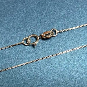 Sterling Silver Box Chain Necklace, Belcher Chain, Round Clasp (0.65-1.2mm)