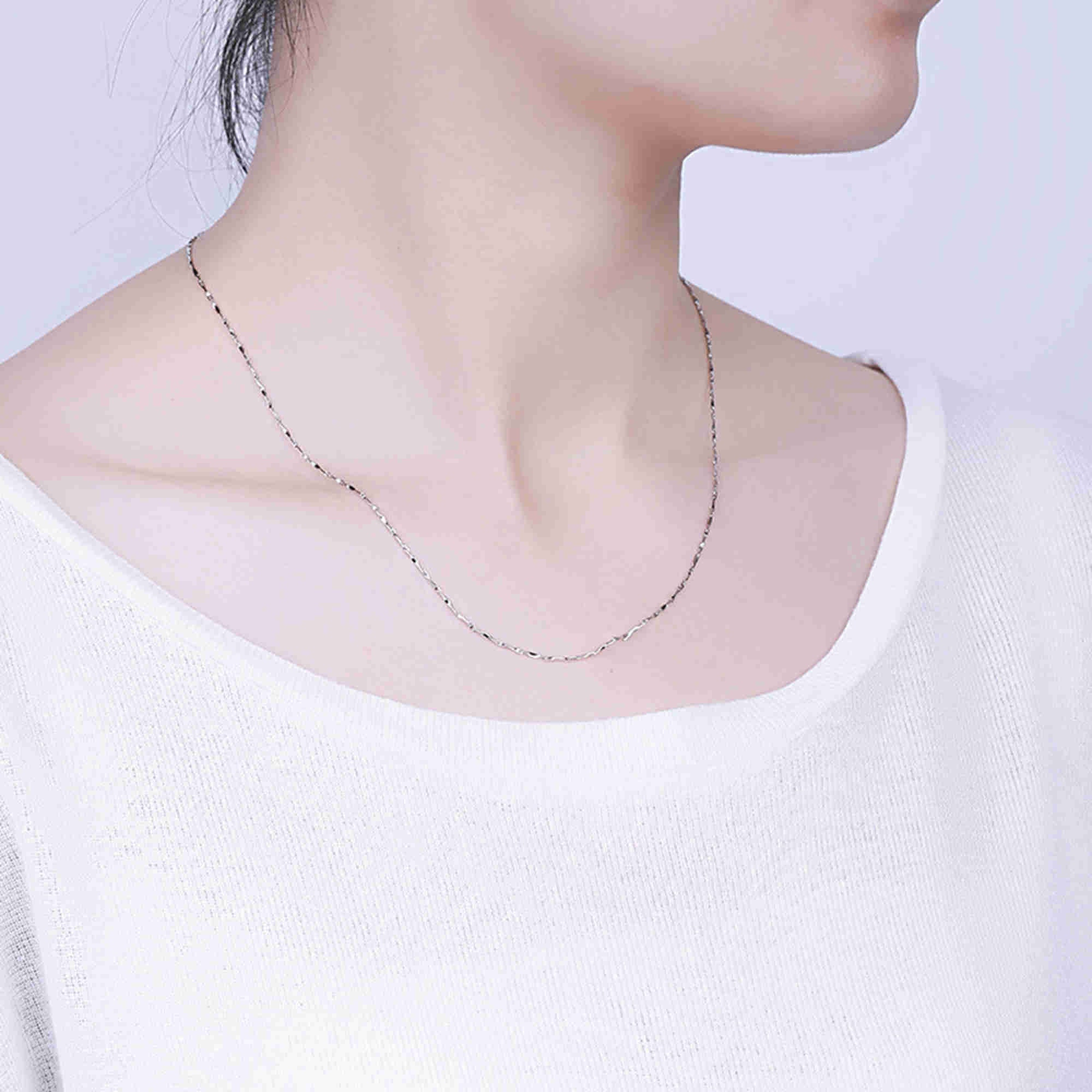 Sterling Silver Ingot Bar Chain 925 Silver Necklace Chain Etsy