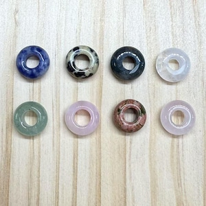 5X10mm Large Hole Gemstone Beads, Rondelle Beads, Donut Beads, Big Hole Beads, Healing Gemstone Beads, Agate Stone Beads Hole 4mm