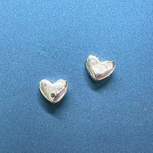 Sterling Silver Heart Bead, Spacer Beads, 925 Silver Heart Spacer Bead, Bracelet Bead, Necklace Bead, Love Heart Spacer 8mm