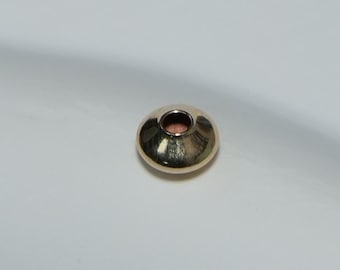 14K Gold Filled Saucer Beads, UFO Spacer Bead (3.6mm 5.5mm)