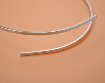 S999 Sterling Silver Rectangle Wire, Solid Silver Strip for Ring Bracelet Making (2mm-12mm Width)