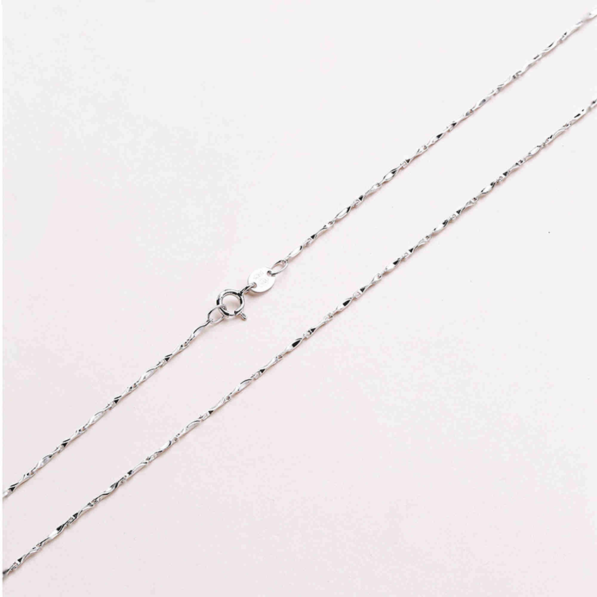 Sterling Silver Ingot Bar Chain 925 Silver Necklace Chain Etsy