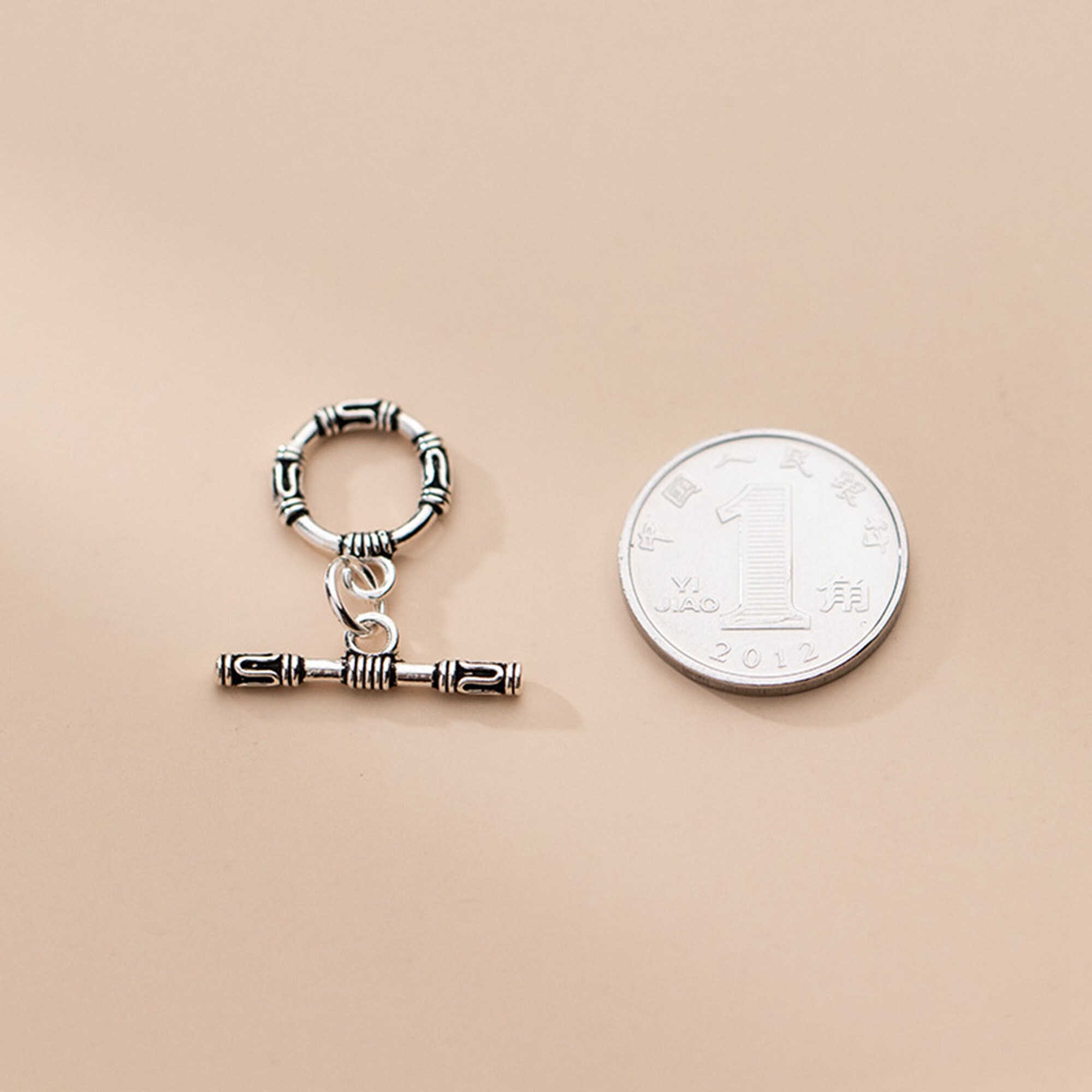 Sterling Silver Round Toggle Clasps S925 Silver Toggle Clasp - Etsy