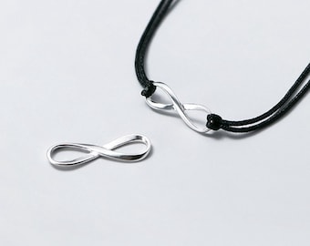 Infinity Symbol Connectors Links Necklace Earrings Bracelets 16K gold Silver #16