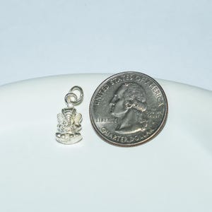 Sterling Silver Ganesha Charm, Thai Amulet, Buddhist Jewelry image 2