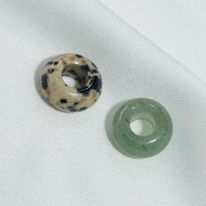 5X10mm Large Hole Gemstone Beads, Rondelle Beads, Donut Beads, Big Hole Beads, Healing Gemstone Beads, Agate Stone Beads Hole 4mm