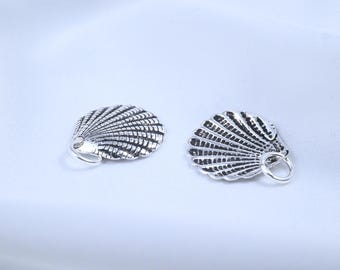 Muschel Charm, 925 Silber, Muschel Charm, 925 Silber