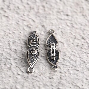Sterling Silver Hook Clasp, Thai Silver, Necklace Connector image 11