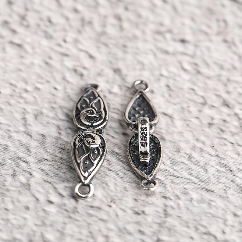 Sterling Silver Hook Clasp, Thai Silver, Necklace Connector image 11