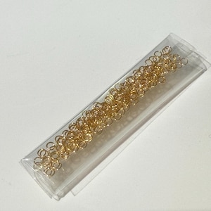Anillas de salto chapadas en oro de 14 quilates, conectores redondos abiertos, para la fabricación de joyas.