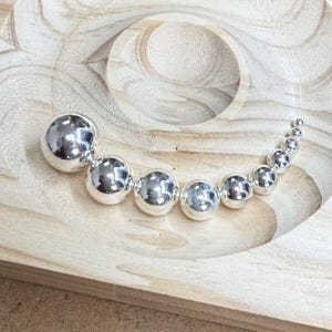 Sterling Silver Beads, Sterling Silver Seamless Round Beads, 925 Silver Round Bead, 2mm 2.5mm 3mm 3.5mm 4mm 5mm 6mm 7mm 8mm~18mm