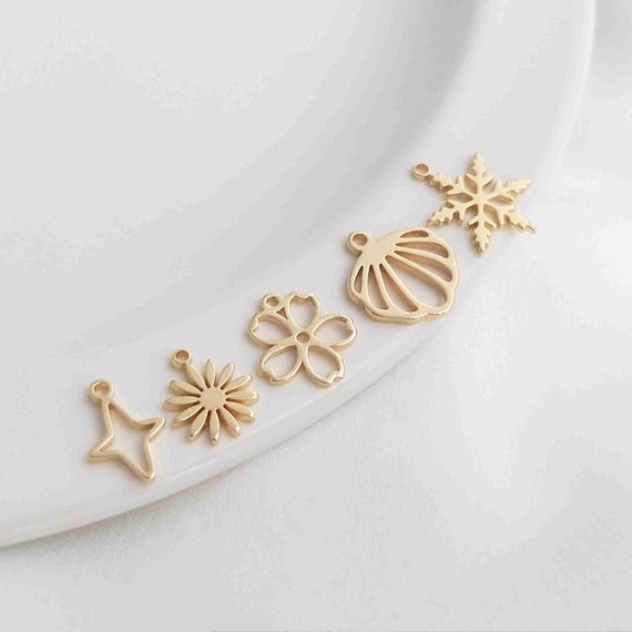 Snowflake charms shop for jewelry making