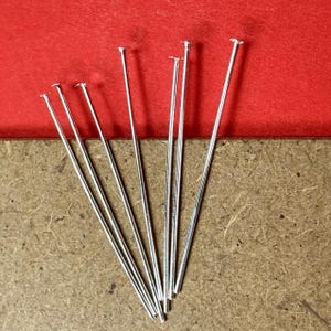 50pcs Sterling Silver Pins Headpins, Ball Head Pins, Flat Head Pins, 925 Silver Eys Pins , Ball Pins,Flat Pins 15mm 20mm 25mm 30mm 35mm 40mm