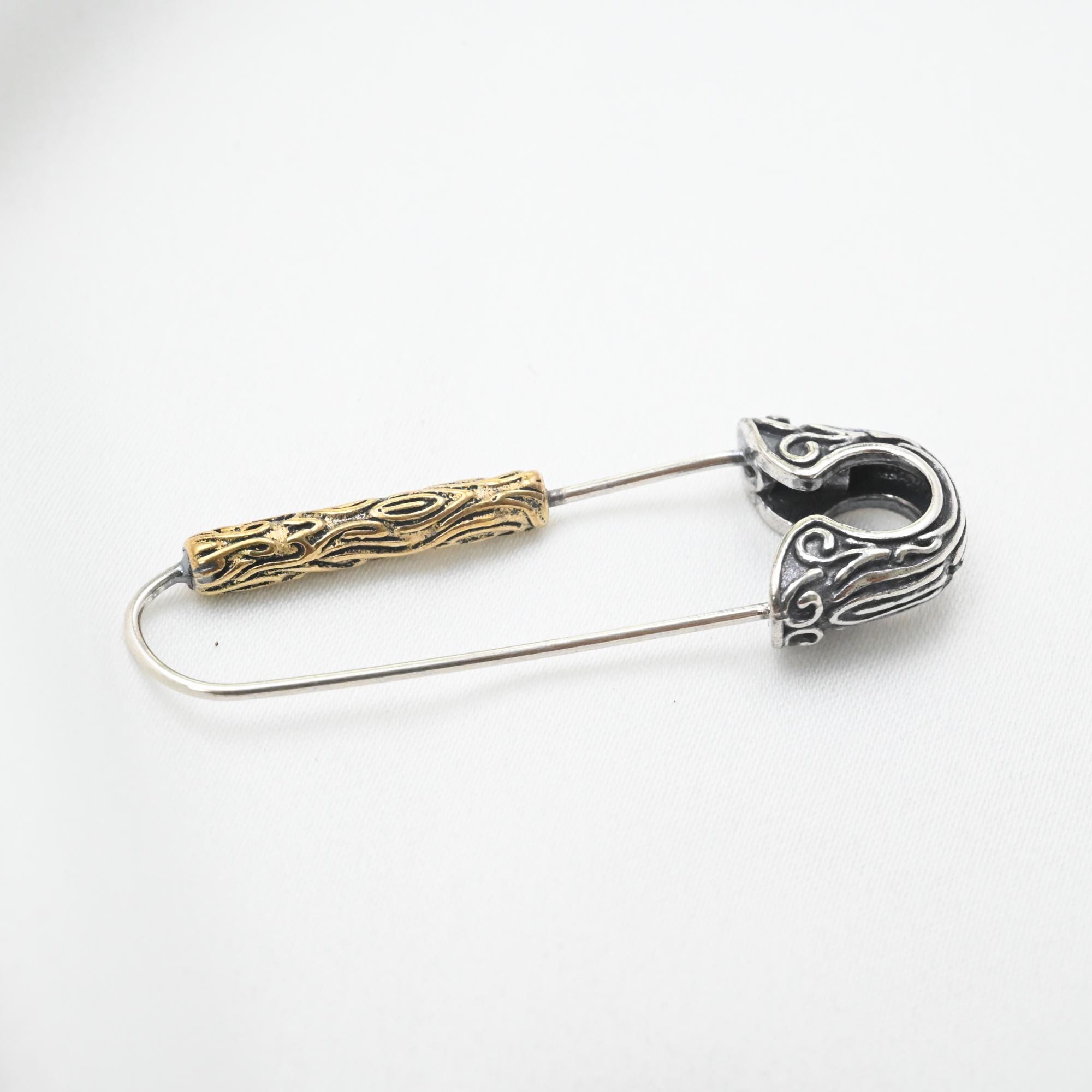 Épingle à Nourrice à Breloques En Or 18 Carats - Modèle Unique, Thème Animaux, Neuf Sans Emballage