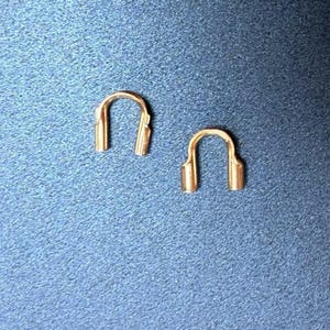 14k Gold Filled Cable Thimbles, gold filled Wire Savers, Wire Savers Cable Thimble Guardian Protector, Cable Thimbles for Jewelry Findings