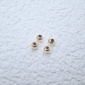 14k Gold Filled Round Spacer Beads - Choose Quantity & Size