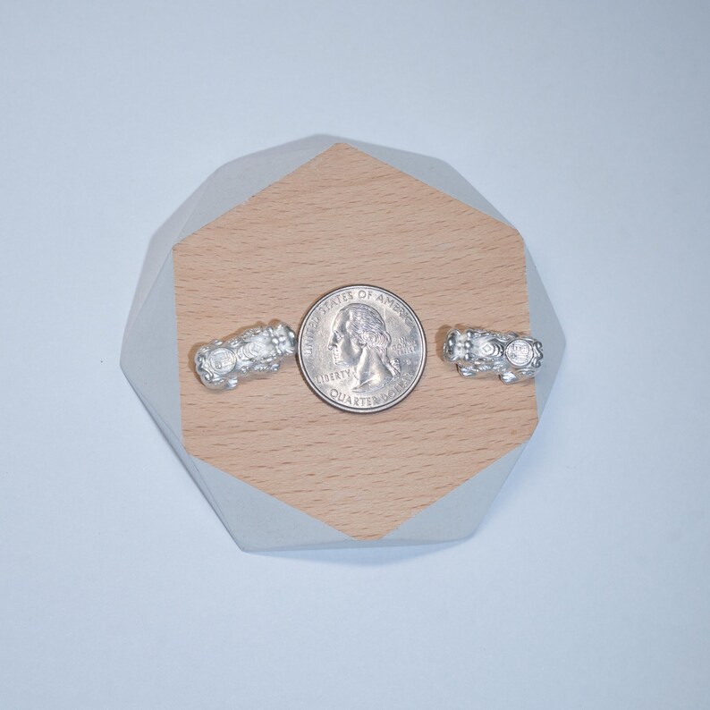 999 fijnzilveren pixiekraal, geluksbedel, armbandkraal (12 mm-18 mm) afbeelding 9